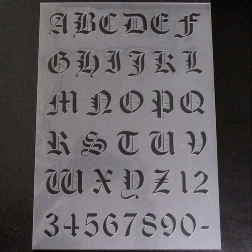 ☆アルファベット大文字 サイズ縦3センチ オールドイングリッシュ