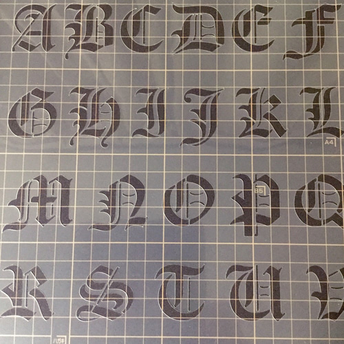 シジックス アルファベット ダイ クラシック ステンシル シジックス