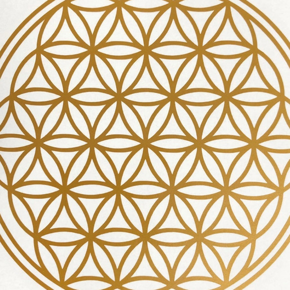 フラワーオブライフ「生命の花」神聖 幾何学模様　ステッカー 色選べます。 7枚目の画像