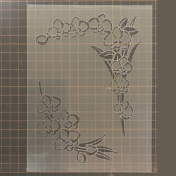 ☆胡蝶蘭　花イラスト　ステンシルシート　型紙図案　NO544 4枚目の画像
