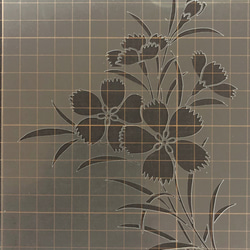 ☆なでしこ　花イラスト　ステンシルシート　型紙図案　NO545 4枚目の画像