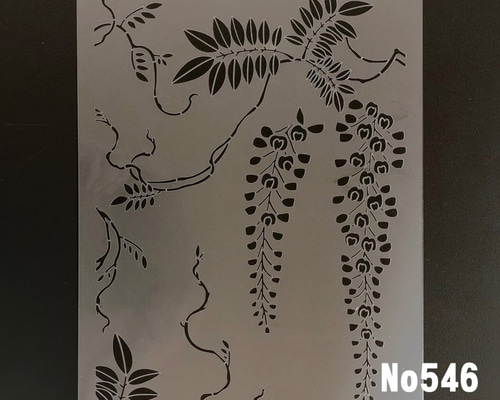 ステンシルシート　藤真様 ステンシルシート 藤真様