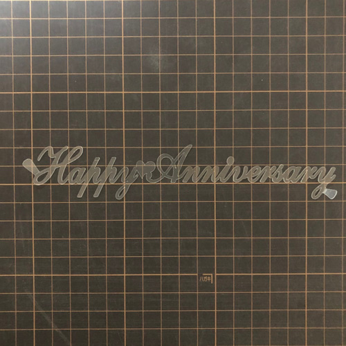 ☆HAPPY ANNIVERSARY 記念日用3枚セット ステンシルシート 型紙