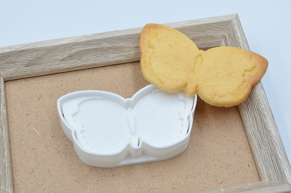【3Dプリントスタンプクッキー型】キチョウ 3枚目の画像