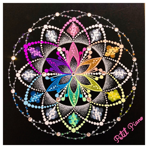 曼荼羅アート 絵画 petit piano 通販 8411033｜Creema(クリーマ)