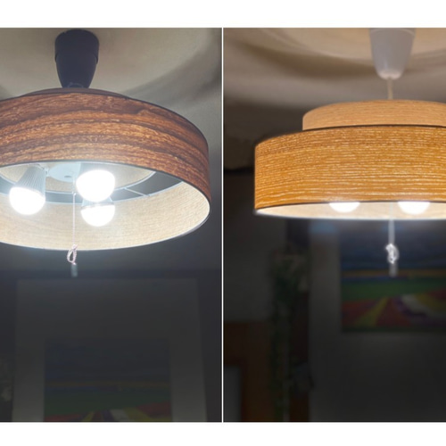 LED ペンダントライト　ウォールナット 現代的な北欧のトラバーチンとウォールナットの楕円形LEDペンダント