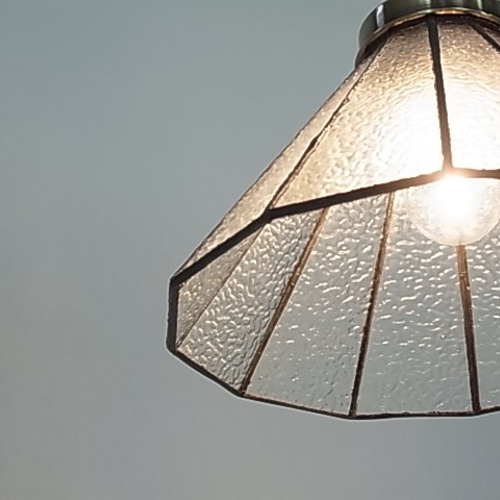 手作りステンドグラス ペンダントライト電球付 LED対応 シーリング