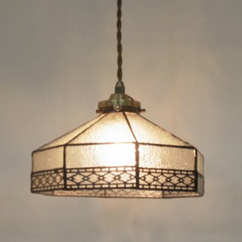 ペンダントライト シンプル　ステンドグラス　手作り　アンティーク　照明器具 手作りステンドグラス ペンダントライト電球付 レトロ LED対応