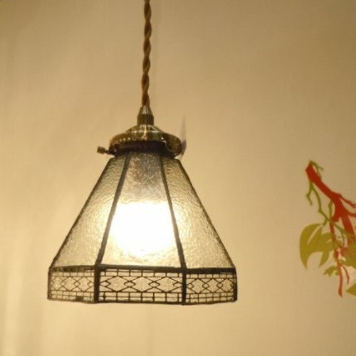 【20%OFF】手作りステンドグラス ペンダントライト電球付レトロLED対応 手作りステンドグラス ペンダントライト電球付 LED対応 シーリング