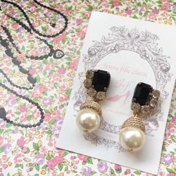 パリヴィンテージパールピアス　<  Classic Paris Vintage Pearl Pierce > 5枚目の画像