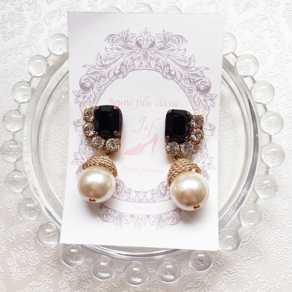 パリヴィンテージパールピアス　<  Classic Paris Vintage Pearl Pierce > 6枚目の画像