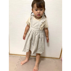 リネンのエプロンワンピース♡ 4枚目の画像