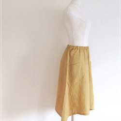 ミモザ* リネンのヘムラインバルーンスカート 10枚目の画像