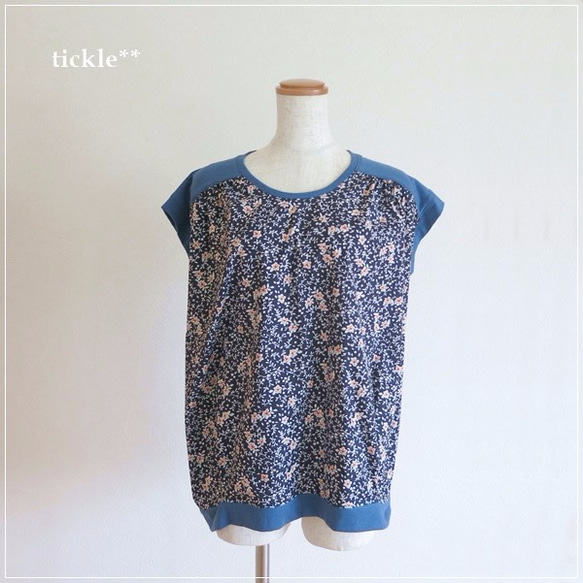 【sale!】Navy flower* CIELプルオーバー 2枚目の画像