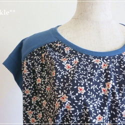 【sale!】Navy flower* CIELプルオーバー 1枚目の画像