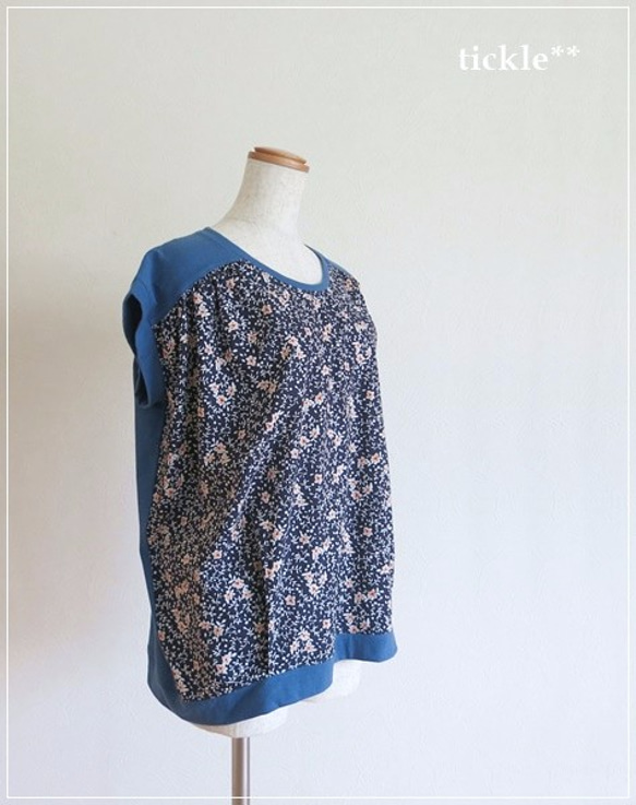 【sale!】Navy flower* CIELプルオーバー 6枚目の画像