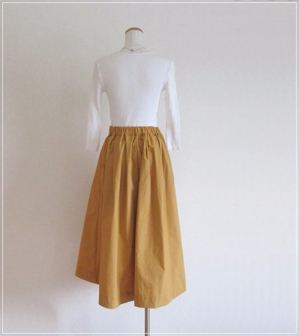 【再販】yellow* フィッシュテールラップスカート 4枚目の画像