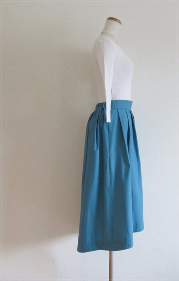 【特集掲載】marine blue* フィッシュテールラップスカート 7枚目の画像