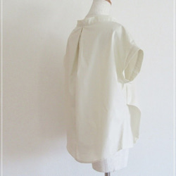 【再販】アイボリー* フロントタックブラウス 5枚目の画像