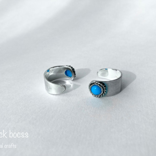Blu Turchese / ブル・トゥルケーゼ トルコ石のシルバーリング 指輪