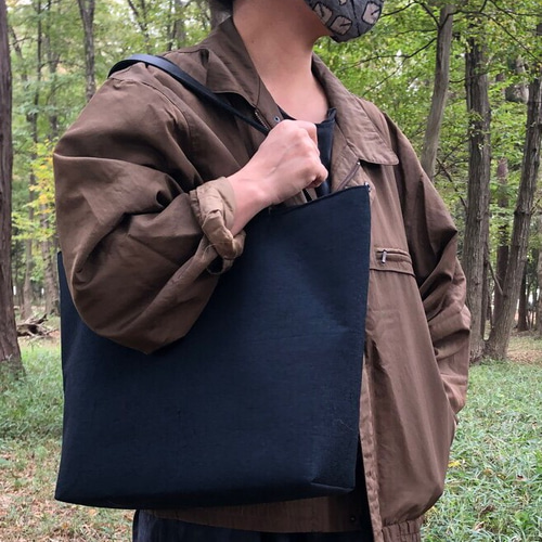 A4サイズ対応・ユニセックス・着物リメイク・大きめショルダートート  