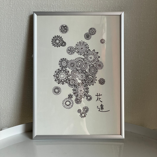 絵画 花絵 コーティング加工 G170