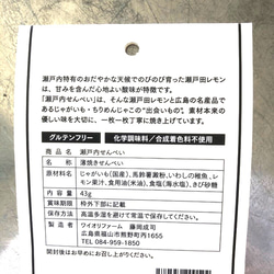 瀬戸内せんべい 〜瀬戸田レモン&ちりめん&じゃがいも〜 4枚目の画像