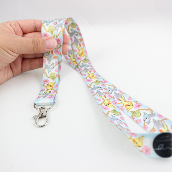 かわいいインコ| ネックストラップ ネックストラップ EmiiCreations