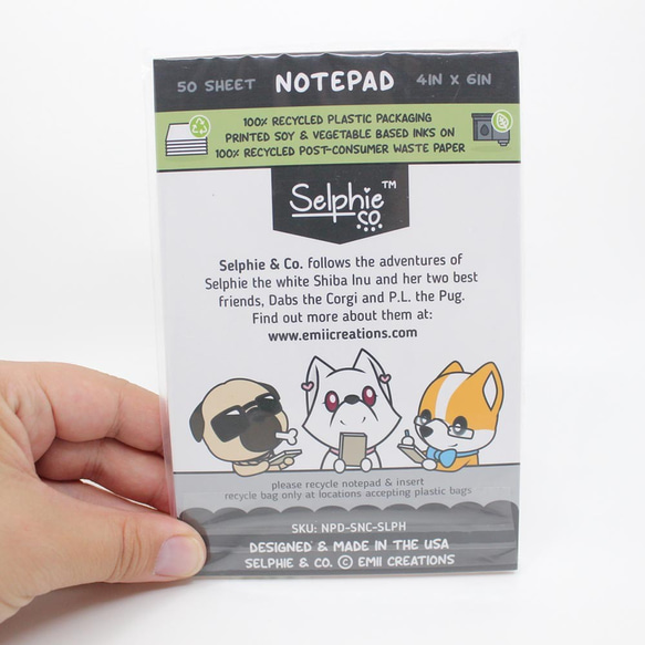 | セルフィ 柴犬 |  米国からの輸入商品  メモ付箋紙 -YOU CAN DO IT! (やればできる) 4枚目の画像