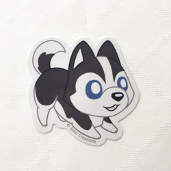 Cute Husky Dog Sticker 2枚目の画像