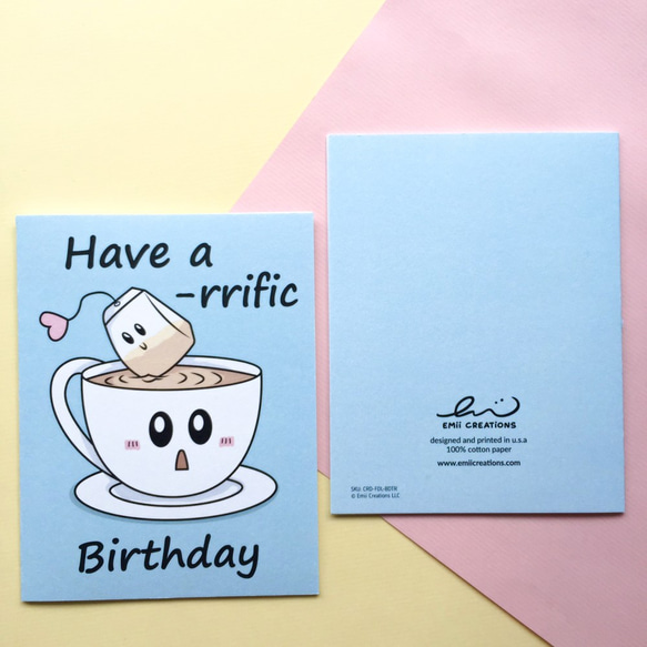 Tea-rrific Birthday Card 2枚目の画像