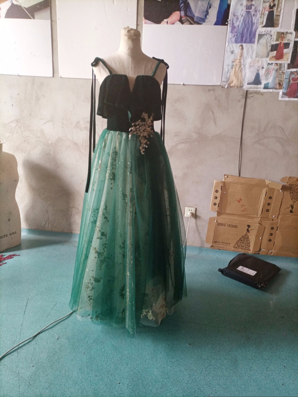 美品！ イブニングドレス ロング キャミソール エレガント 優雅な  