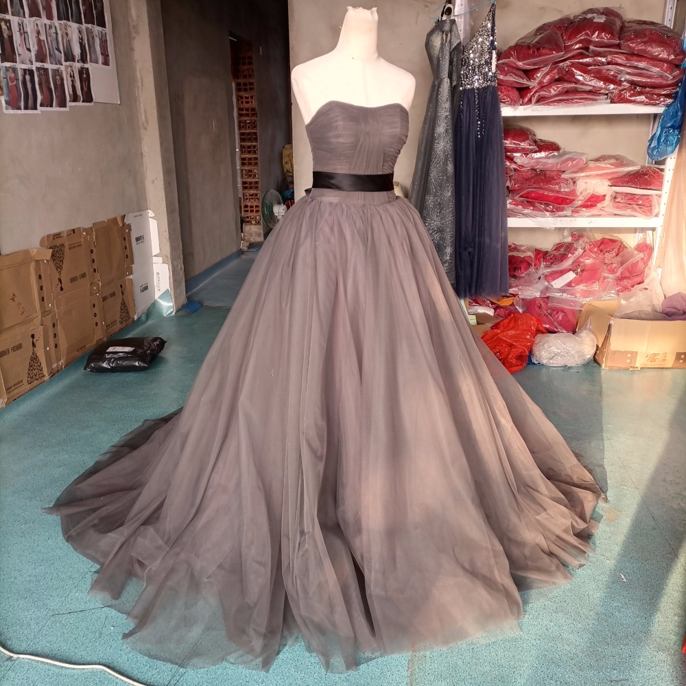 高品質！ パーティードレス   ミニトレーン/短トレーン  取り外しオフショルダー  エレガント   編み上げ   細見 23,423円