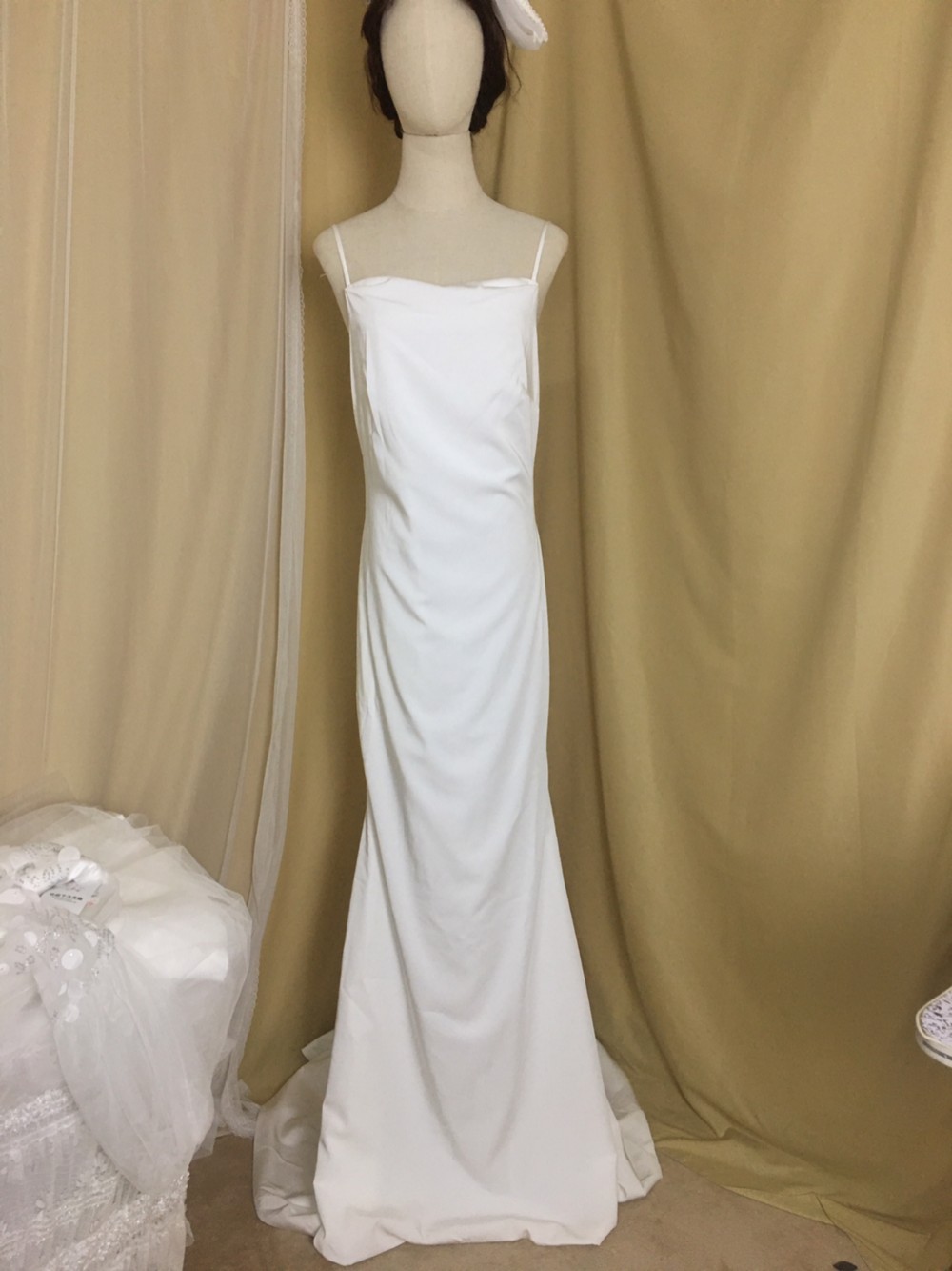 大人気上昇 ウエディングドレス 高級イタリアサテン トレーン  