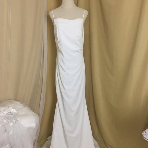 ミカドシルク 100% マーメイド ウェディングドレス #ma023 ドレス