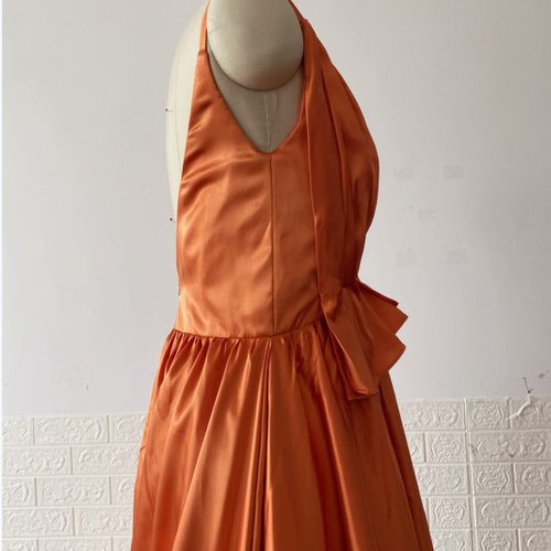 ウエディングドレス テラコッタドレス ウェディング 前撮り 二次会  