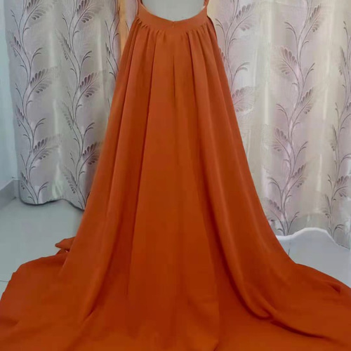 ウエディングドレス Vネック テラコッタドレス ウェディング 前撮り  