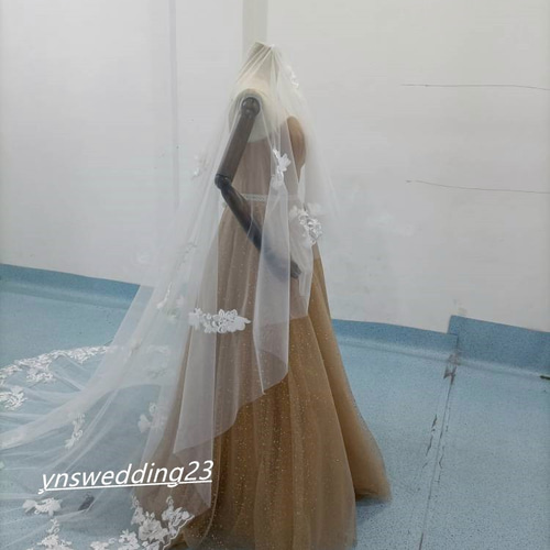 大好評中！ ロングベール コーム付き 花嫁/ウェディングドレス/結婚式  