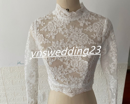 【美品】ブライダル ウェディングボレロ インナーブラウス インナーブラウス ウェディング ボレロ | MINLADY BRIDE