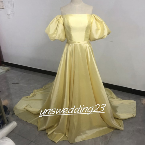 新品 ドレス 結婚式 ドレープ オフショル パーティードレス