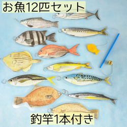【食育】魚釣りおもちゃ　モンテッソーリ　知育玩具 2枚目の画像