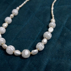 カスタマイズされた真珠のネックレス 1枚目の画像
