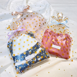 小花とレースの巾着セット　ピンク　入学　入園　3点セット　お弁当袋　コップ袋　巾着袋　給食袋　 10枚目の画像