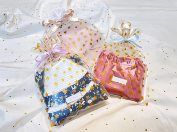 小花とレースの巾着セット　ピンク　入学　入園　3点セット　お弁当袋　コップ袋　巾着袋　給食袋　 10枚目の画像