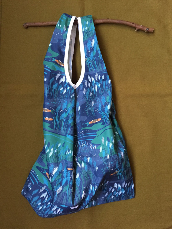 河床秋色印花/風衣布防潑水環保購物袋 第3張的照片