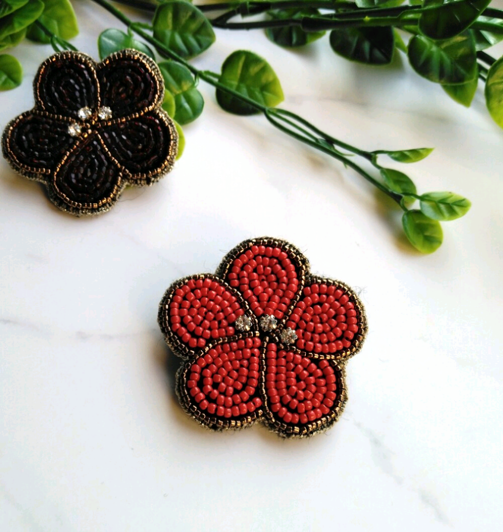 音楽家ビーズ刺繍ブローチ 音楽家ビーズ刺繍ブローチ