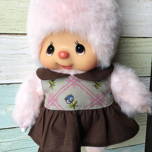 チムチムSサイズ チムたん顔のワンピース着たチムたん＋ボンボン持った チムチムSサイズ チムたん顔のワンピース着たチムたん＋ボンボン持った