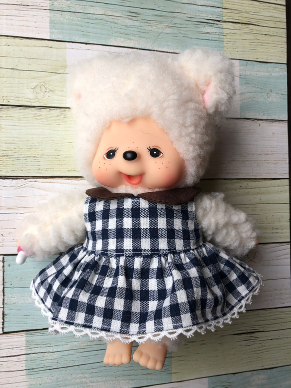 チムチムSサイズ チムたん顔のワンピース着たチムたん＋ボンボン持った 630チムたん チャム S サイズ ワンピース ぬいぐるみ