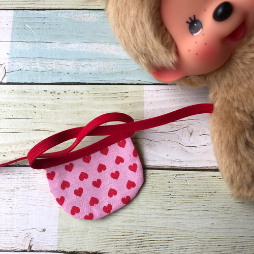 ぬい服 スタイ ハートパーツ カラー モンぬい いつぬい ちみけも ぬい用 ぬい服 スタイ モンぬい いつぬい ちみけもマスコット ぬい用