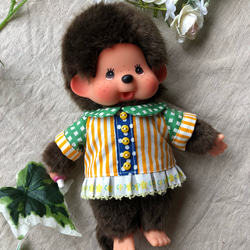 モンチッチＬサイズハンドメイド服（前後どっちでもOK♪アウター） 1_a8fecf5dd60fc51d004454ca5b0f